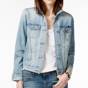 Lucky Brand Jean Jacket With Embroidered Back